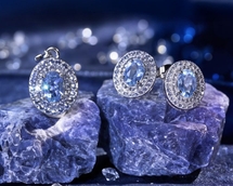 L aigue-marine pendentif + bo