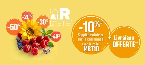 -10% SUP. + Livraison OFFERTE