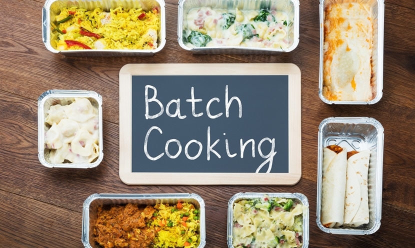 Batch cooking : préparer plusieurs plats en même temps Batch cooking : préparer plusieurs plats en même temps