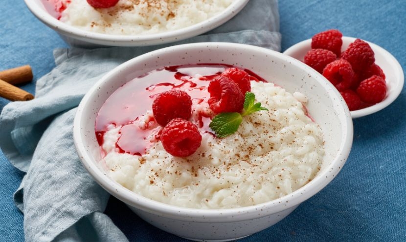 Comment réaliser un riz au lait et confiture fruits rouges ?