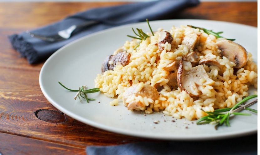 Comment réaliser un risotto champignons et courgettes ?