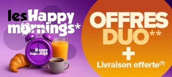 Offres DUO + Livraison OFFERTE