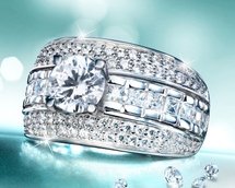 Bague diamants eternels