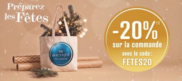 -20% sur votre commande -20% sur votre commande