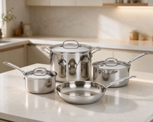 Batterie de cuisine prestige inox 7 piec